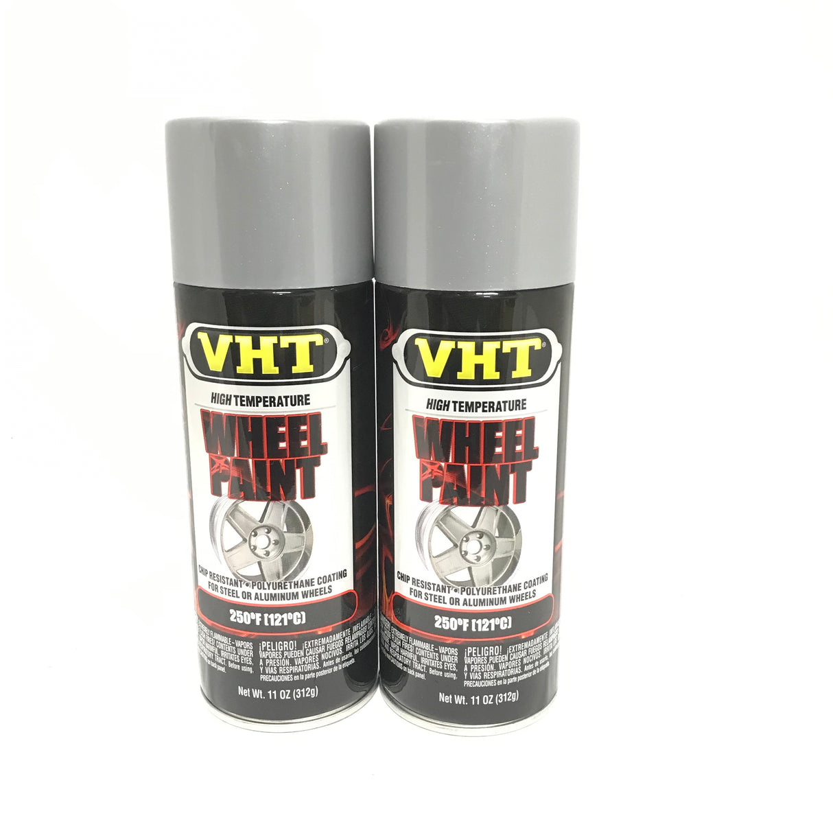 VHT SP186-2 PACK CHEVY RALLY SILVER Wheel Paint Chip & Fade Resistant - 11 oz