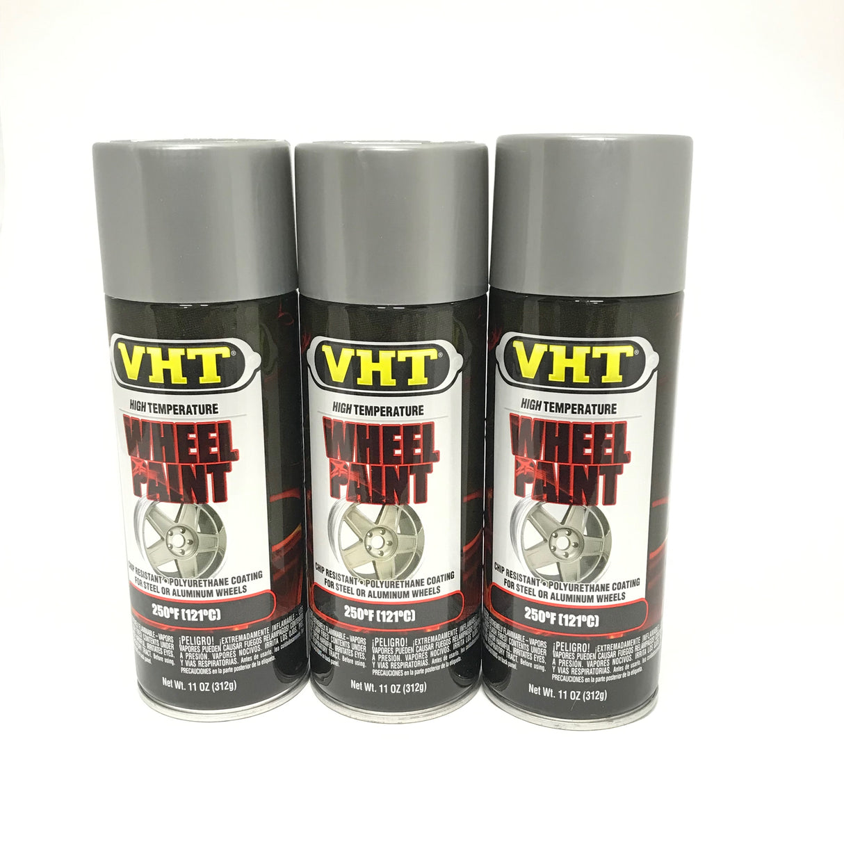 VHT SP188-3 Pack Ford Argent Silver Wheel Paint Chip & Fade Resistant -11 oz