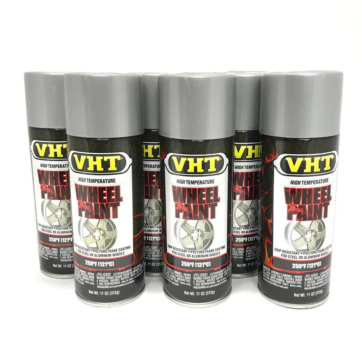 VHT SP188-6 Pack Ford Argent Silver Wheel Paint Chip & Fade Resistant -11 oz