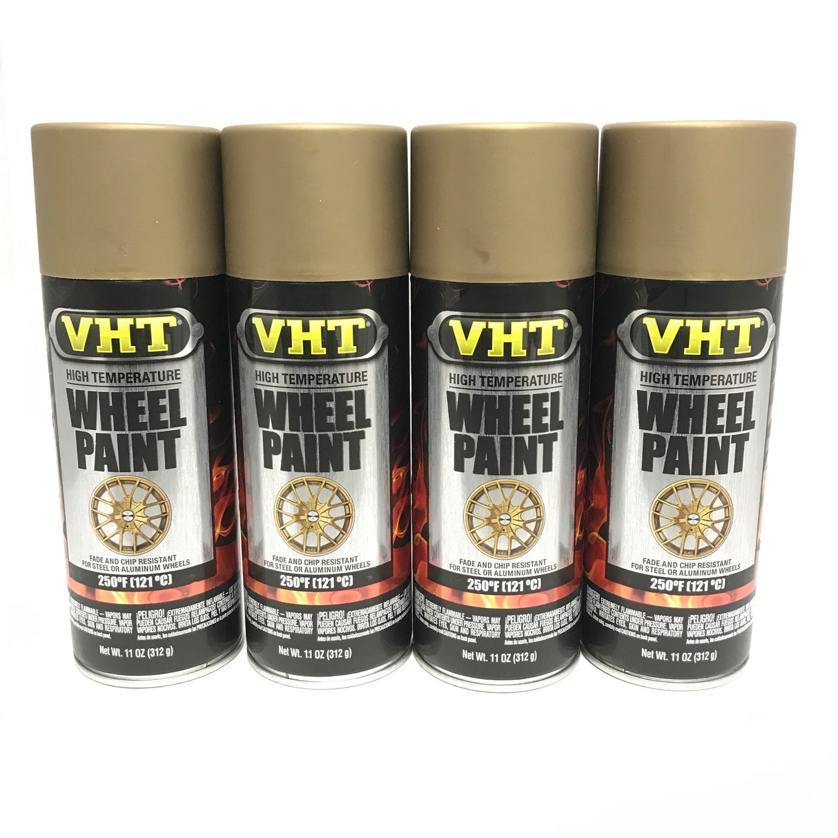VHT SP193-4 PACK High Temperature MATTE GOLD FLAKE Wheel Paint, Chip Resistant - 11 oz