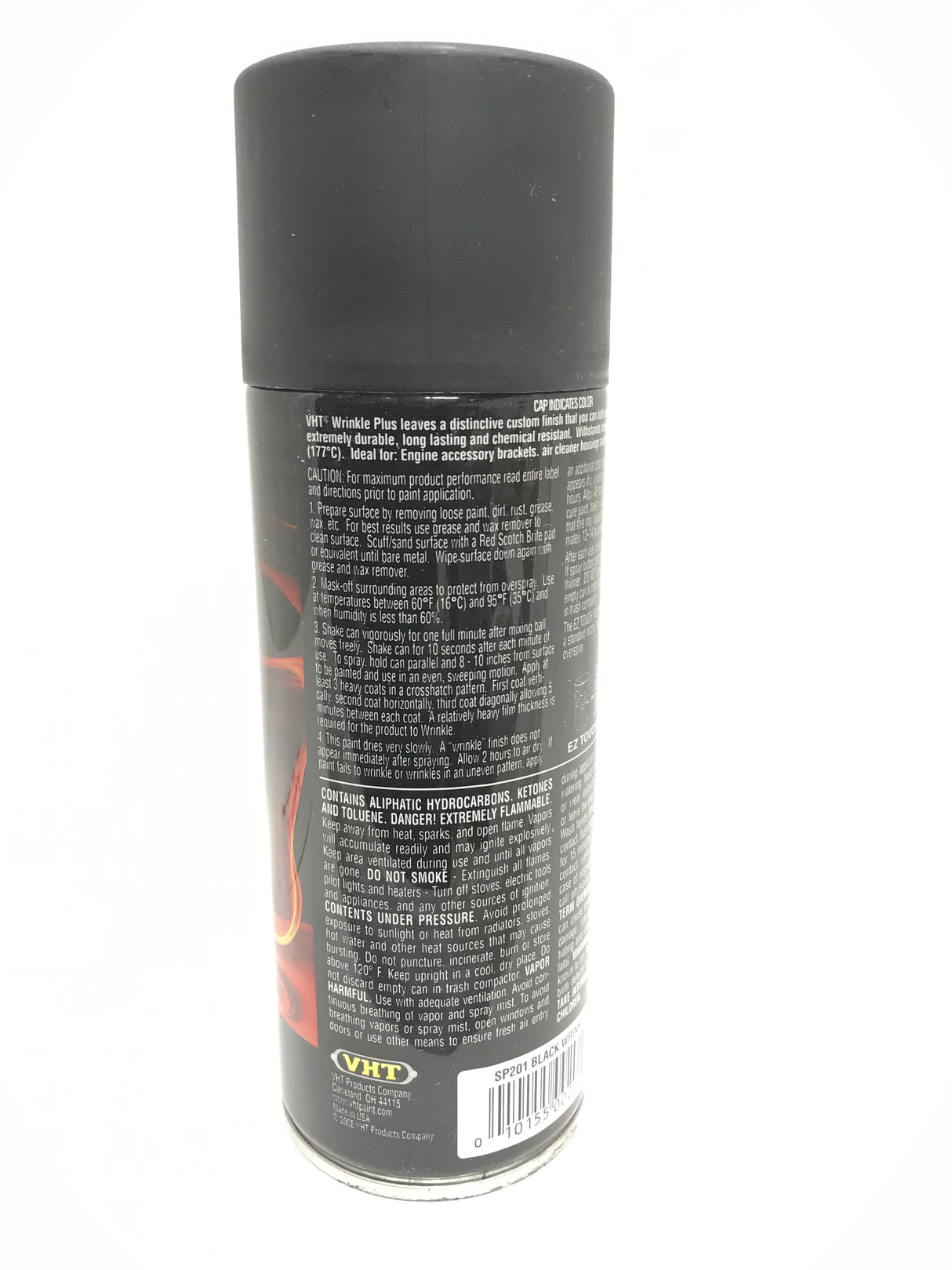VHT SP201 BLACK High Temperature Wrinkle Finish Durable Texture Coating - 11 oz