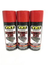 VHT SP204-3 PACK RED High Temperature Wrinkle Finish Durable Texture Coating - 11 oz
