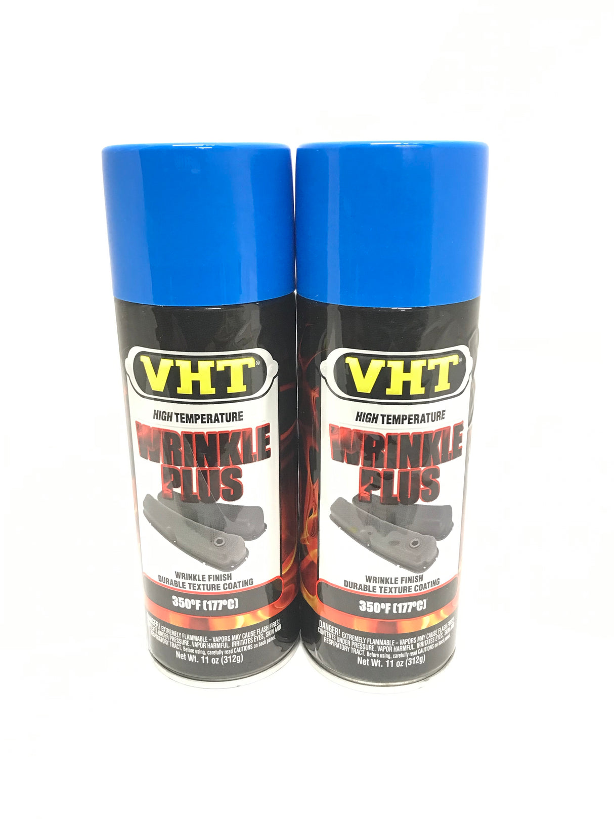 VHT SP206-2 PACK BLUE High Temperature Wrinkle Finish Durable Texture Coating - 11 oz