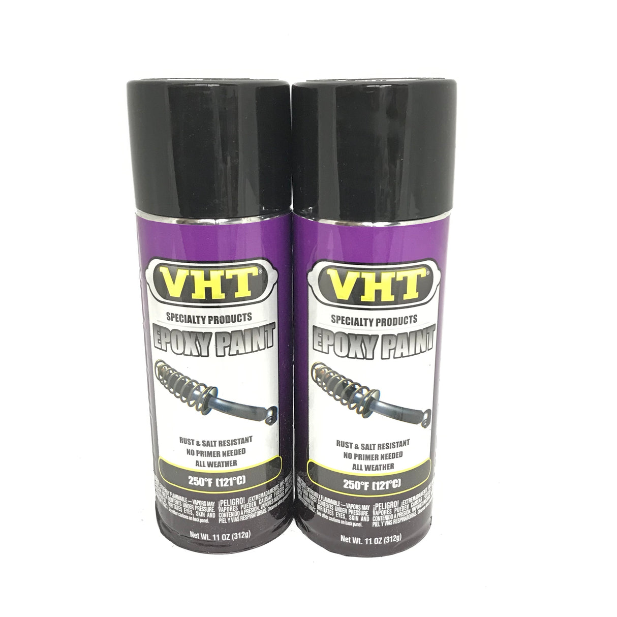 VHT SP650-2 PACK GLOSS BLACK Epoxy Paint. Rust and Salt Resistant - 11 oz