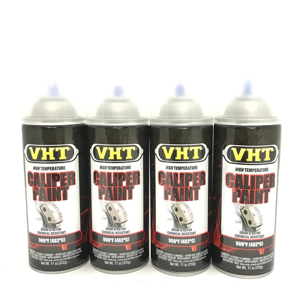 VHT SP730-4 PACK GLOSS CLEAR Brake Caliper Paint, Drums, Rotors Paint - High Heat -11oz