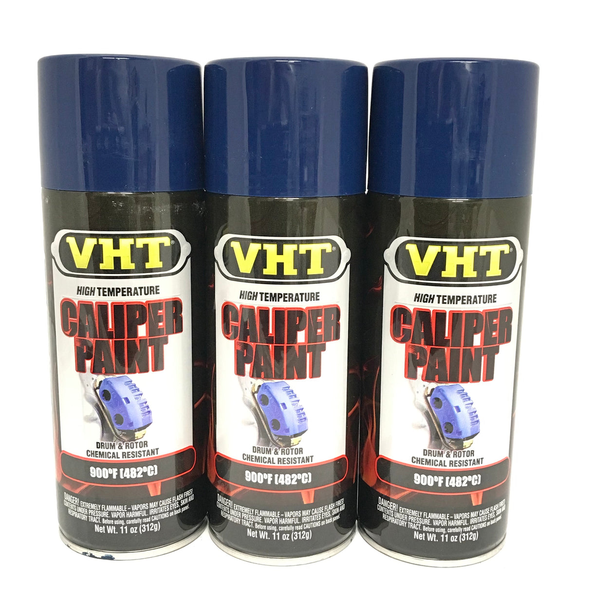 VHT SP732-3 PACK BRIGHT BLUE Brake Caliper Paint, Drums, Rotors Paint - High Heat -11oz