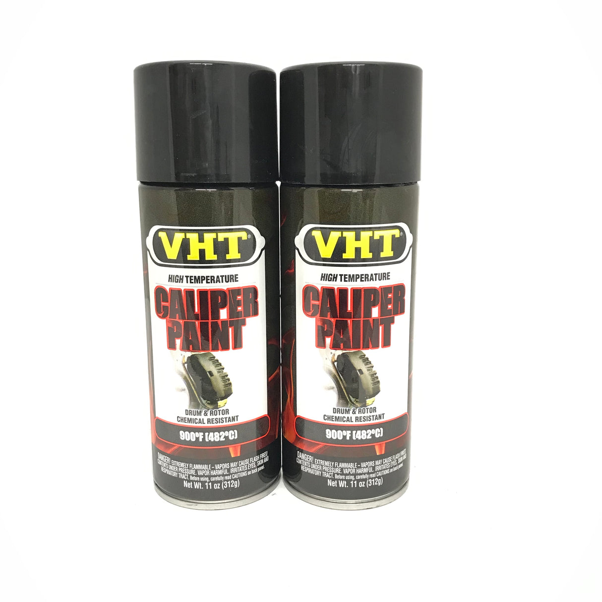 VHT SP734-2 PACK GLOSS BLACK Brake Caliper Paint, Drums, Rotors Paint - High Heat -11oz