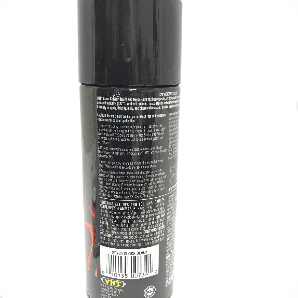 VHT SP734-4 PACK GLOSS BLACK Brake Caliper Paint, Drums, Rotors Paint - High Heat -11oz