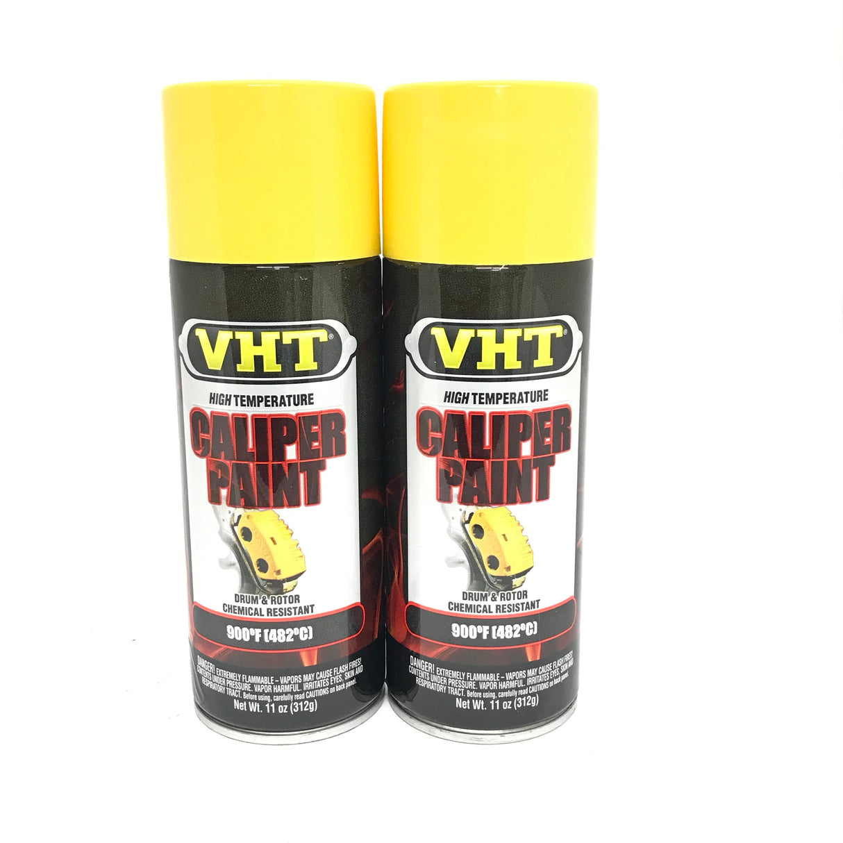 VHT SP738-2 PACK BRIGHT YELLOW Brake Caliper Paint, Drums, Rotors Paint - High Heat -11oz