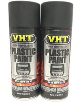 VHT SP820-2 PACK MATTE BLACK High Temperature Plastic Paint - 11 oz Aerosol