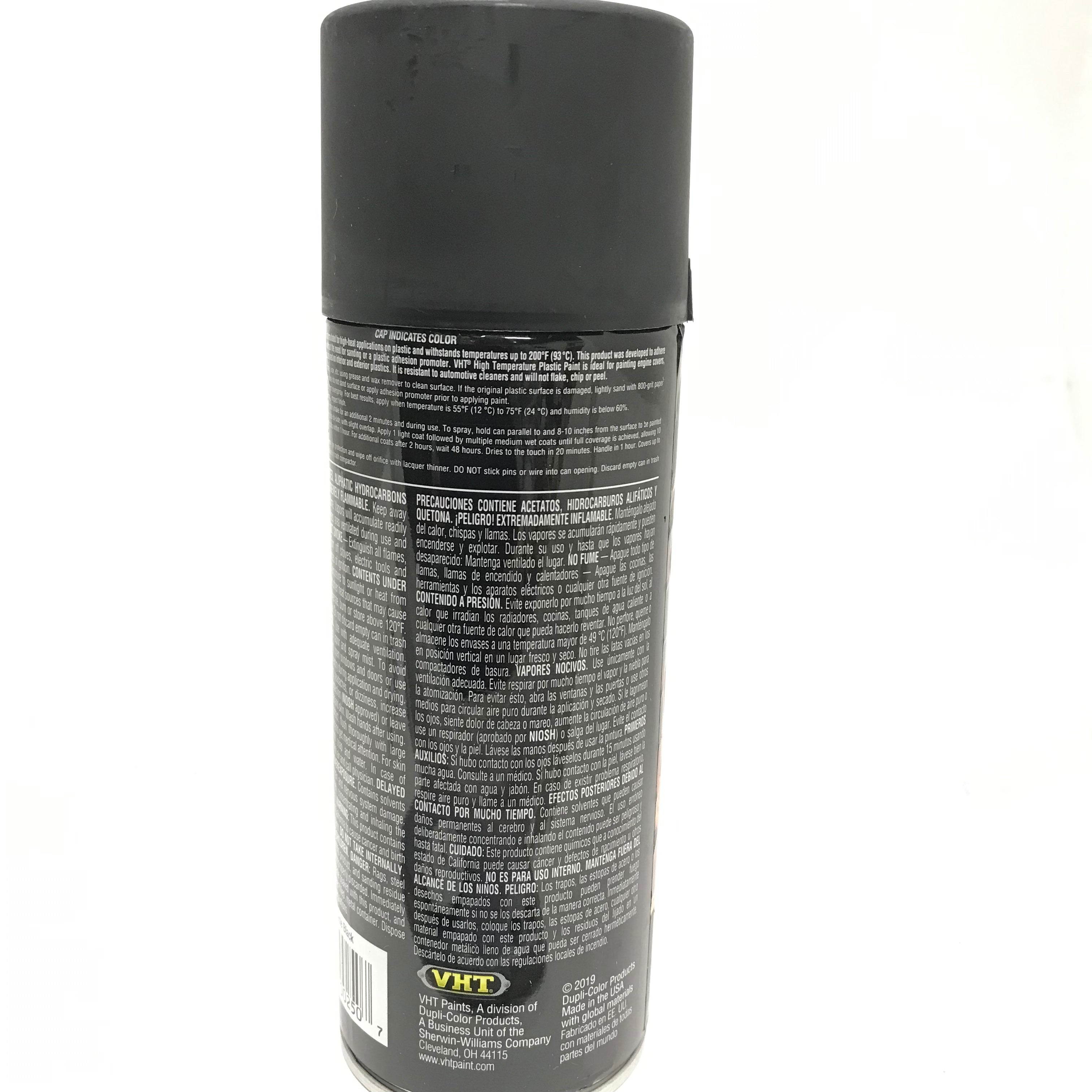 VHT SP820 MATTE BLACK High Temperature Plastic Paint - 11 oz
