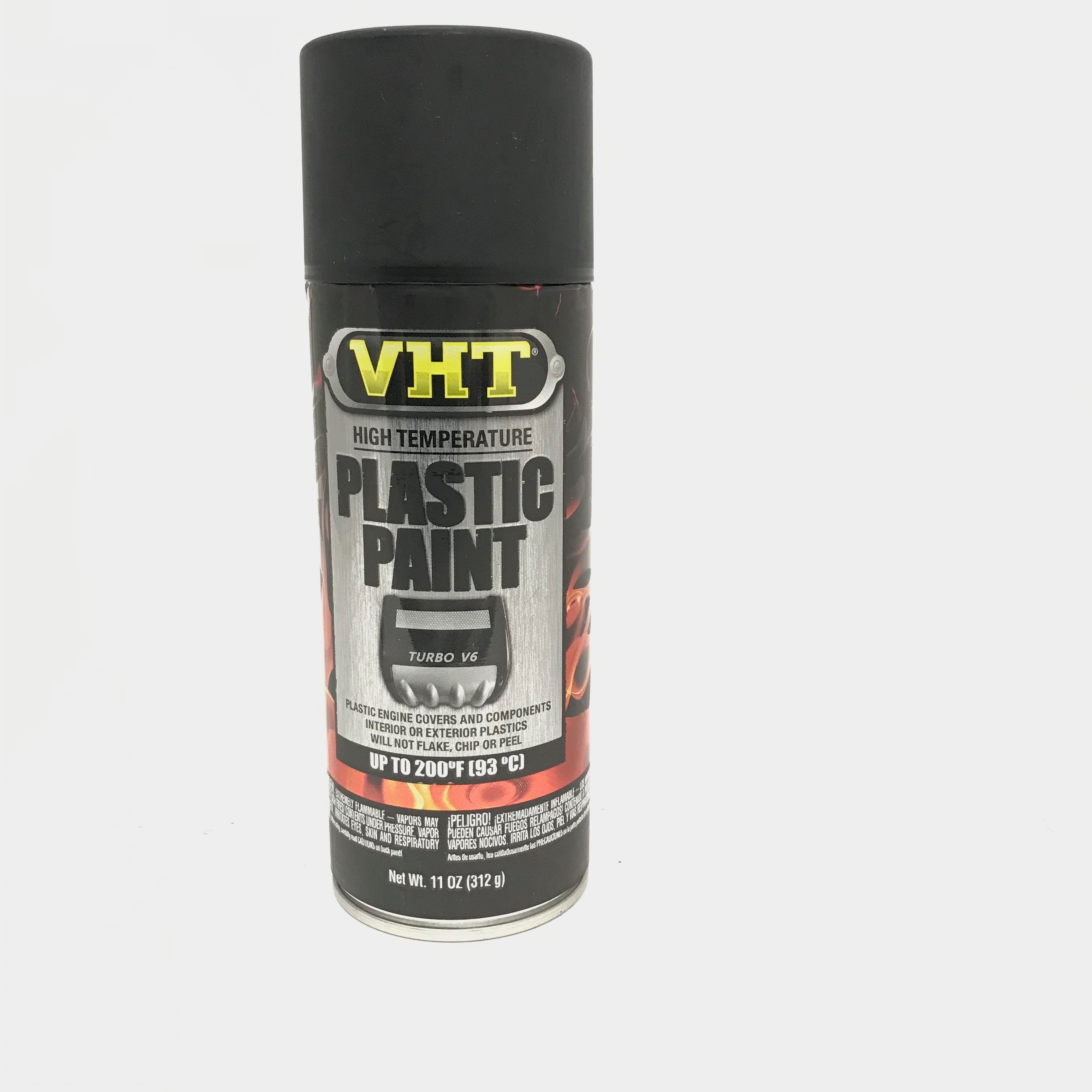 VHT SP820 MATTE BLACK High Temperature Plastic Paint - 11 oz