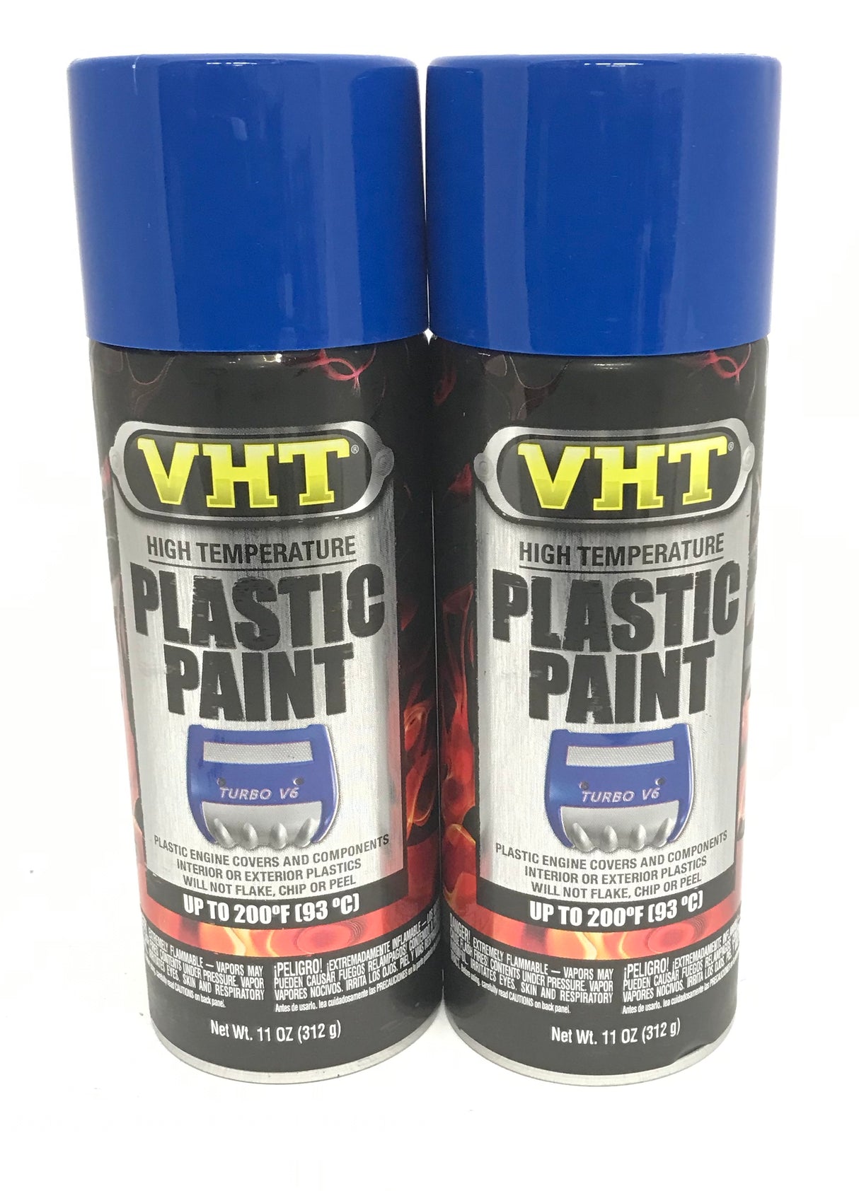 VHT SP822-2 PACK High Temperature GLOSS BLUE Plastic Paint - 11 oz