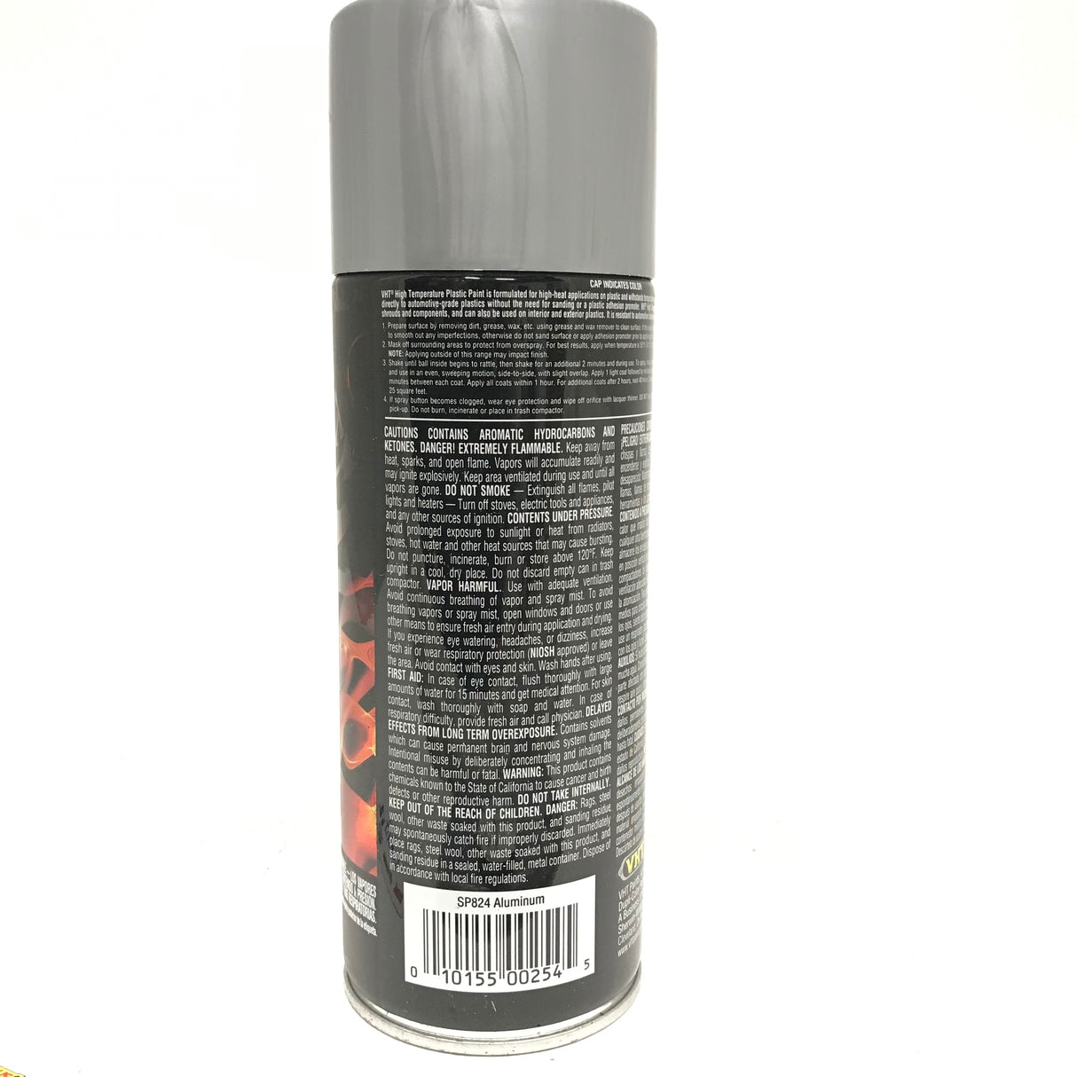 VHT SP824-6 PACK ALUMINUM High Temperature Plastic Paint - 11 oz Aerosol