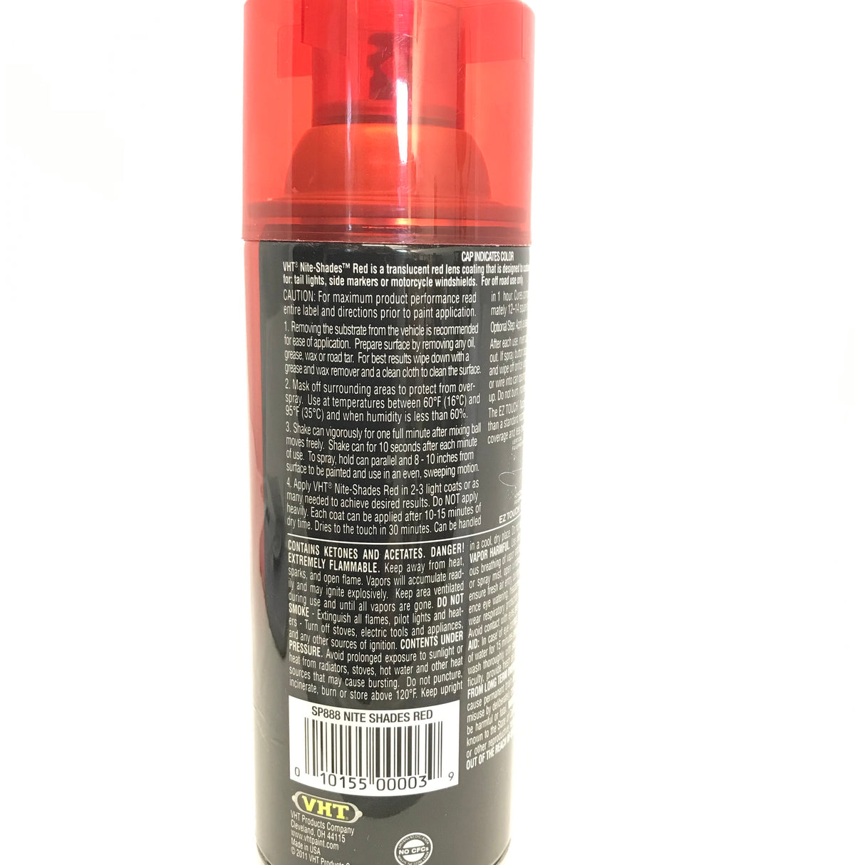 VHT SP888-6 PACK Nite-Shades Translucent RED Lens Paint - 10 oz