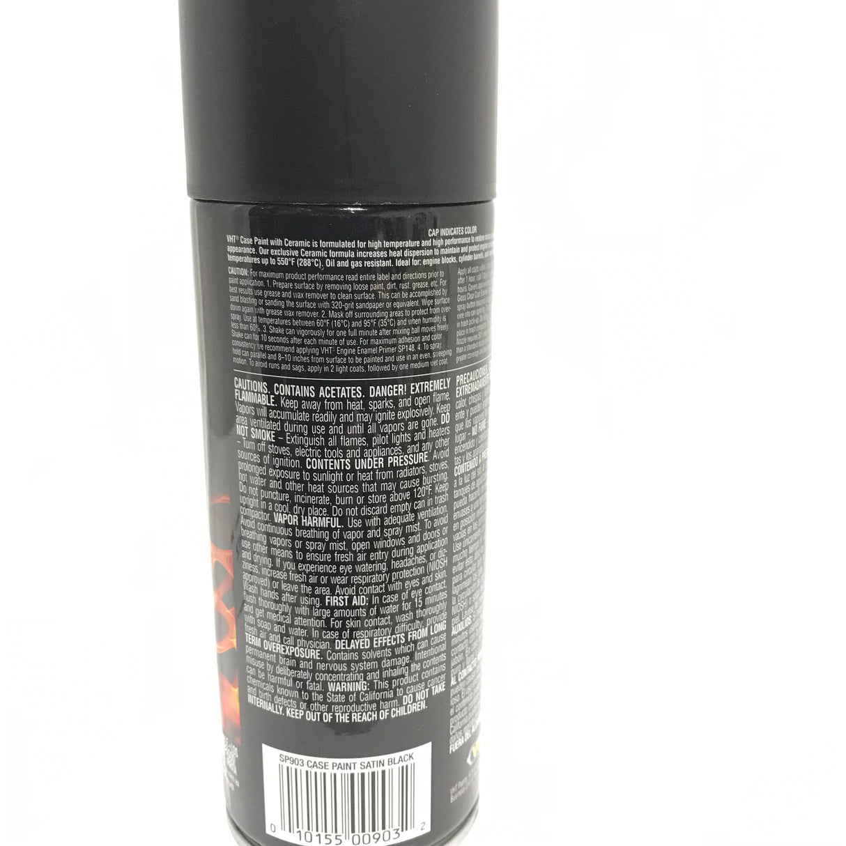 VHT SP903-2 PACK High Temperature SATIN BLACK Case Paint with Ceramic - 11 oz