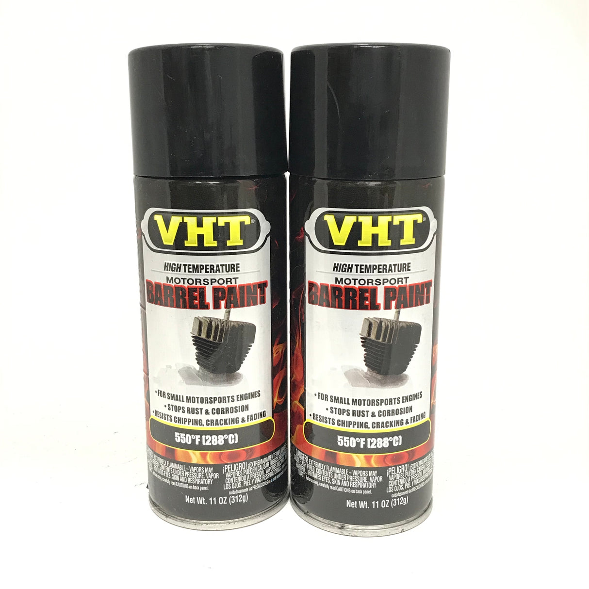 VHT SP905-2 PACK GLOSS BLACK High Temperature Barrel Paint with Ceramic - 11 oz