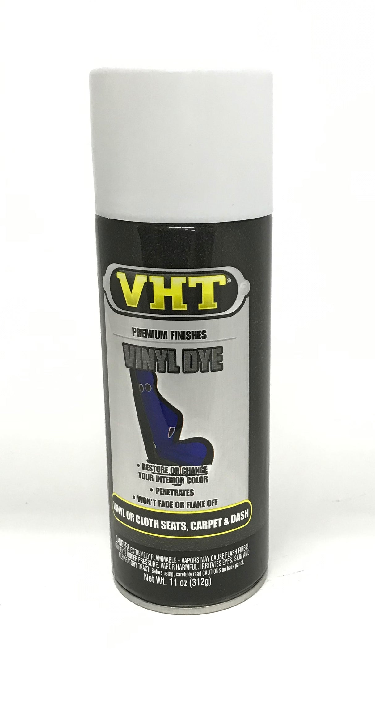 VHT SP943 Satin White Vinyl Dye Carpet Dashboards, Vinyl Seats, Trunk Carpet - 11 oz