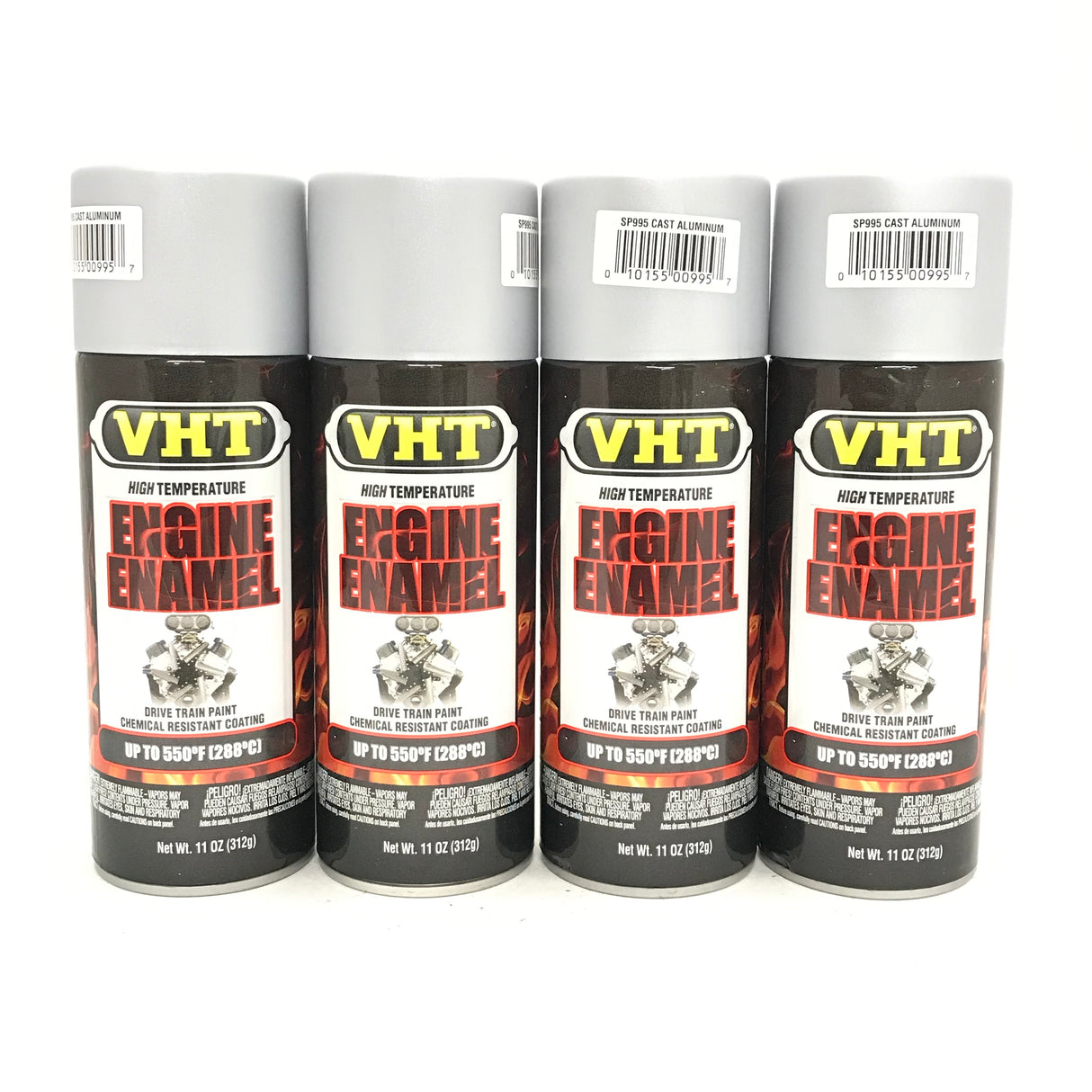 VHT SP995-4 PACK CAST ALUMINUM High Temperature Engine Enamel - 11oz Aerosol