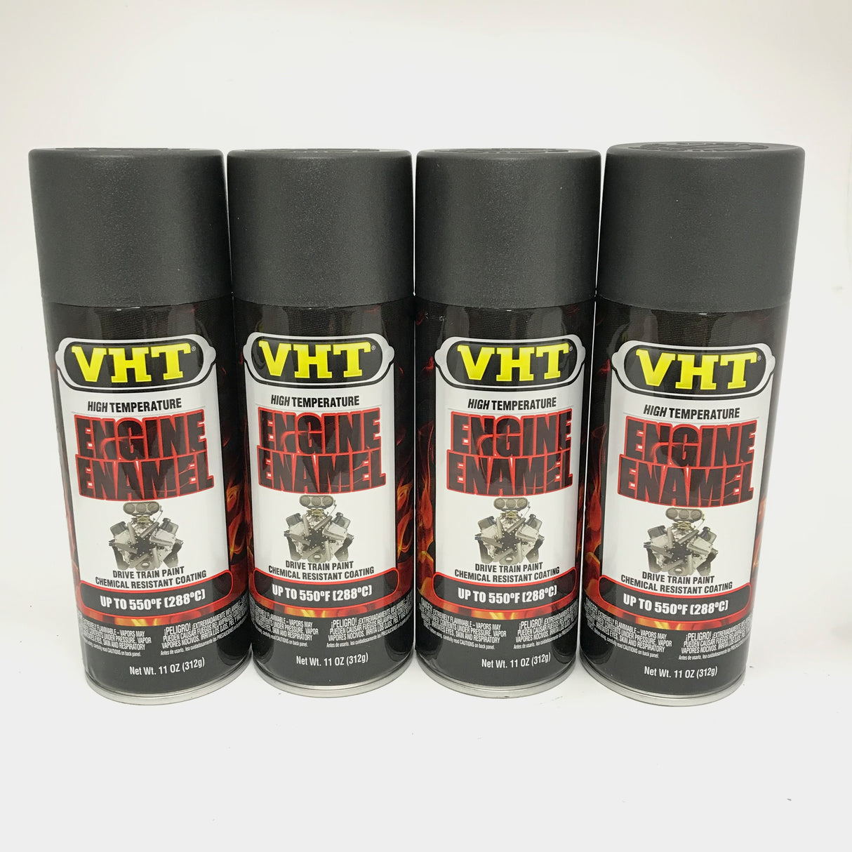 VHT SP997-4 PACK CAST IRON Engine Enamel High Heat Coating, Drive Train Paint