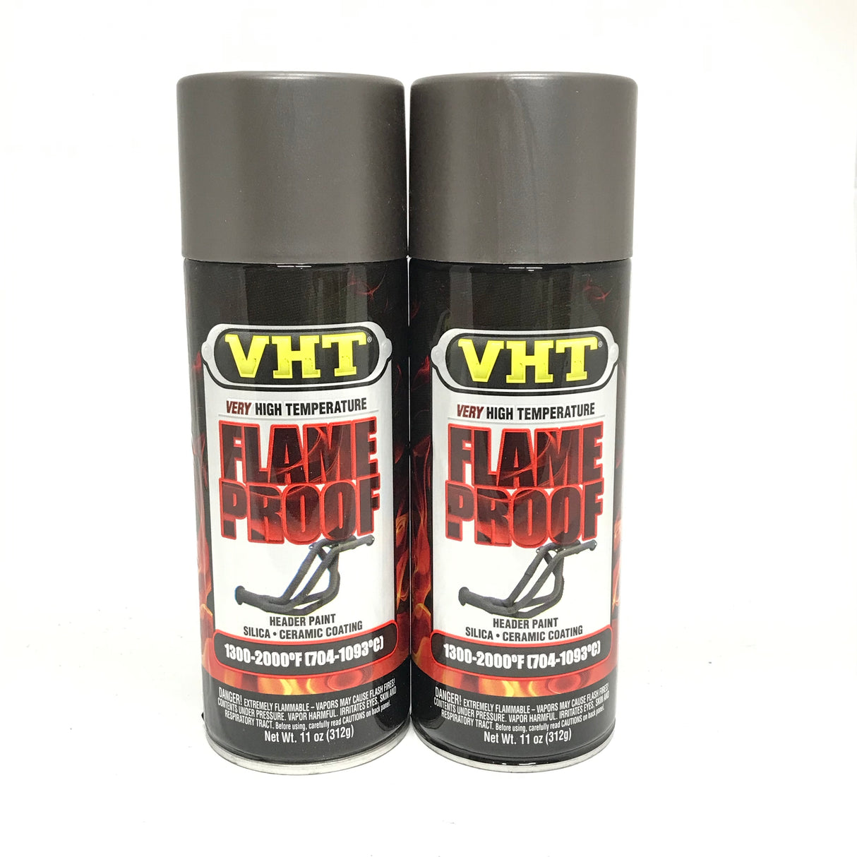 VHT SP998-2 PACK CAST IRON High Temperature Flame Proof Header Paint - 11 oz