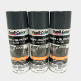 Duplicolor TB102-3 PACK DARK CHARCOAL Trim & Bumper Paint - 11 oz Aerosol