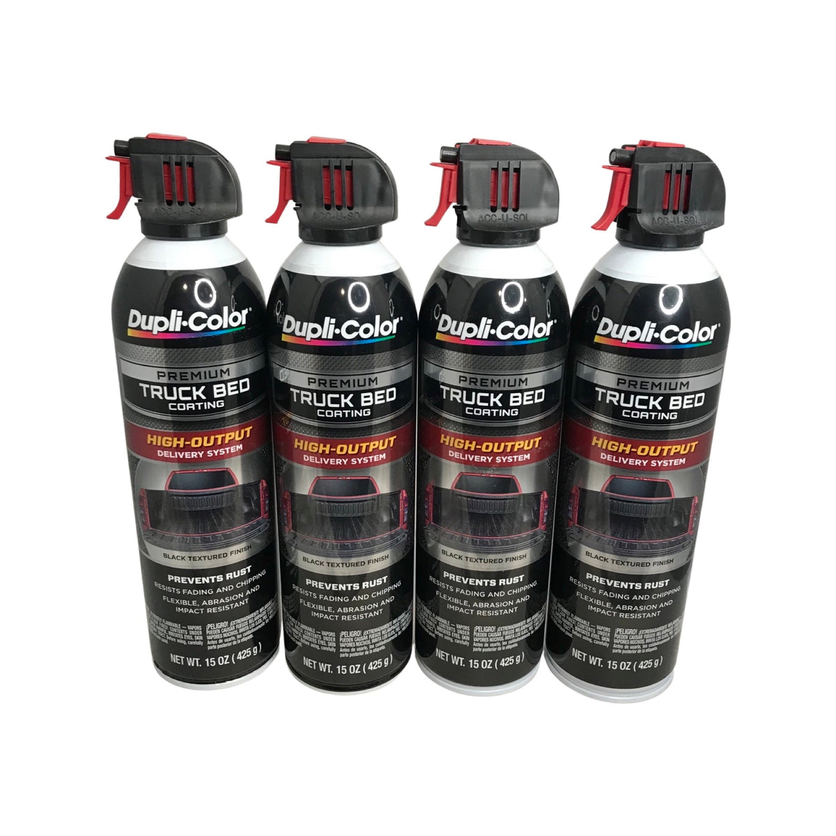 Duplicolor TR350 4-Pack Premium Truck Bed Coating Black - 15 oz. Aeros ...