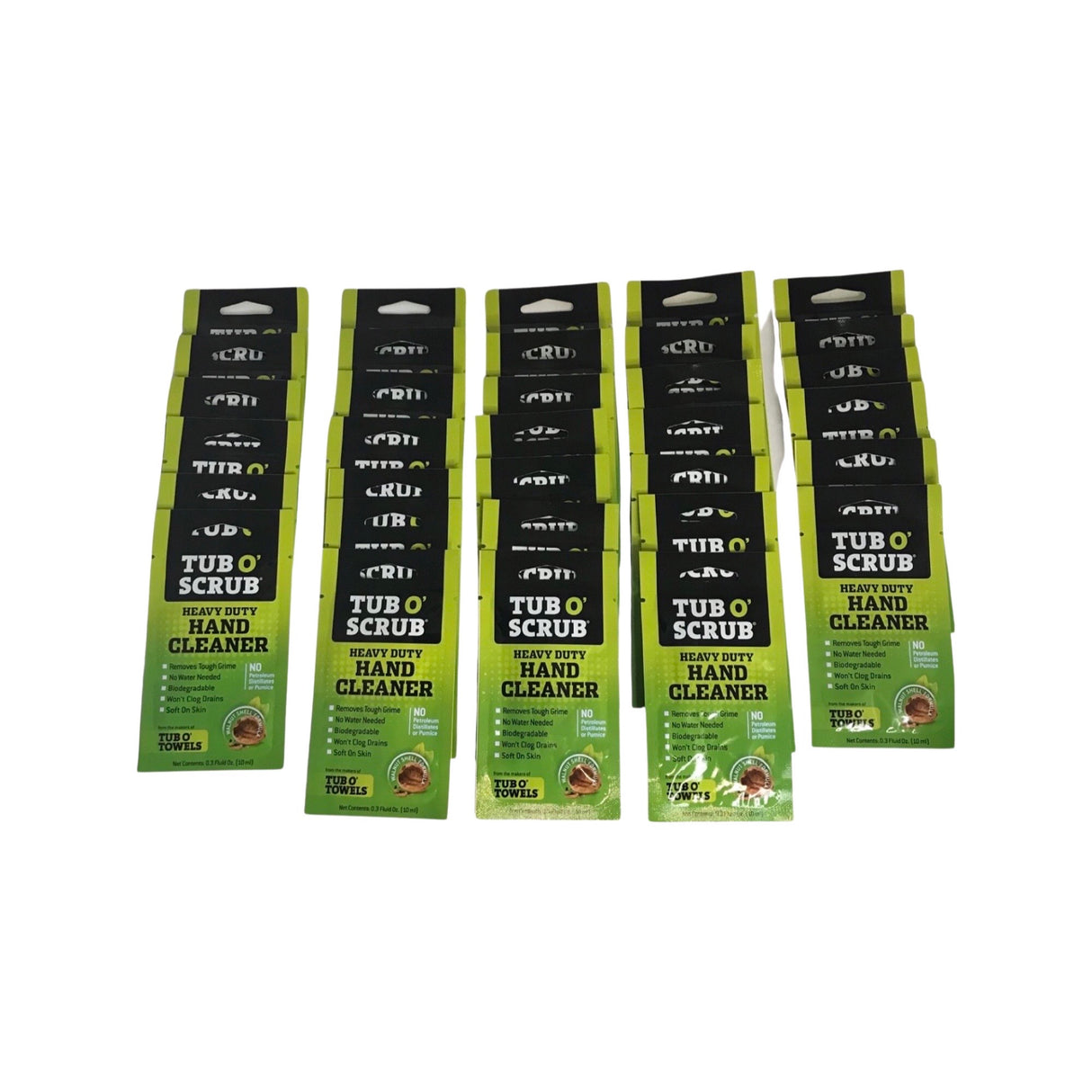 TUBOSCRUB TS01 33-Pack Heavy Duty Hand Cleaner W/ Premium Skin Conditioners.