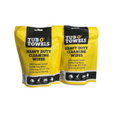 Tub O' Towels TW01-15 - 2 Pack Heavy Duty Multi-Surface Cleaning Wipes