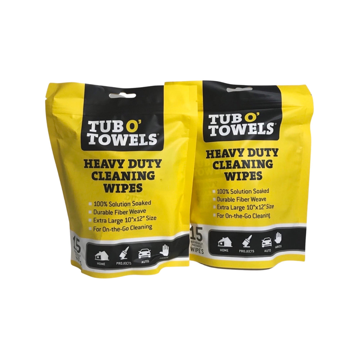 Tub O' Towels TW01-15 - 10 Pack Heavy Duty Multi-Surface Cleaning Wipe –  Heintz Sales