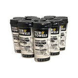 Tub O' Towels TW40-CHR - 12 Pack Heavy Duty Chrome Wipes