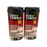 Tub O' Towels TW40-CP - 2 Pack Carpet & Upholstery Wipes
