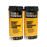 Tub O' Towels TW40 - 2 Pack Heavy-Duty Multi-Surface Cleaning Wipes