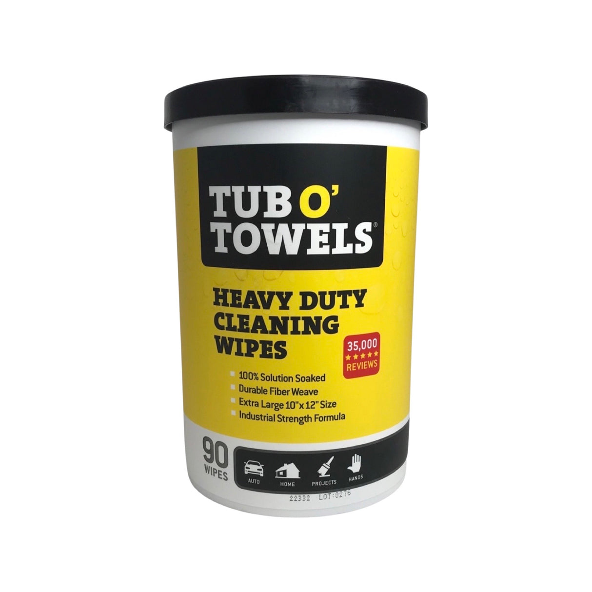 Tub O' Towels TW01-15 - 10 Pack Heavy Duty Multi-Surface Cleaning