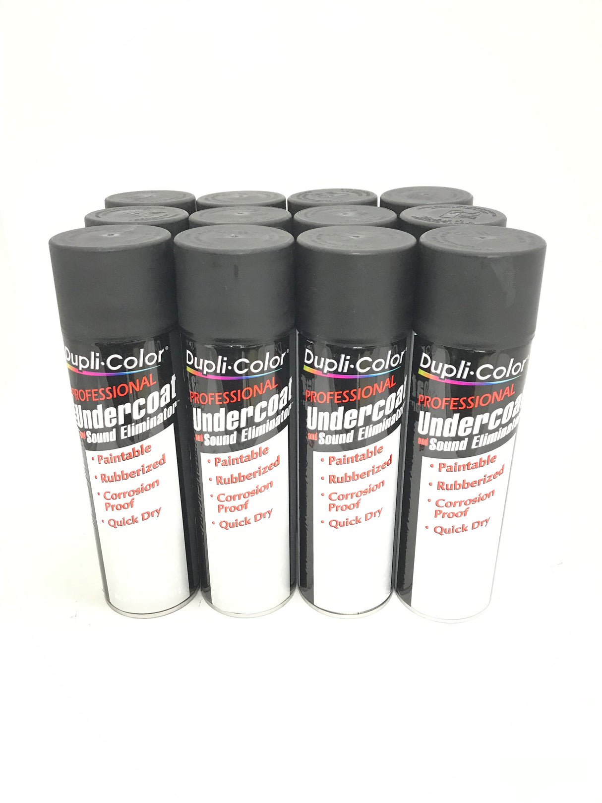 Duplicolor UC102-12 Pack Rubberized Undercoat and Sound Eliminator - 17 oz Aerosol can