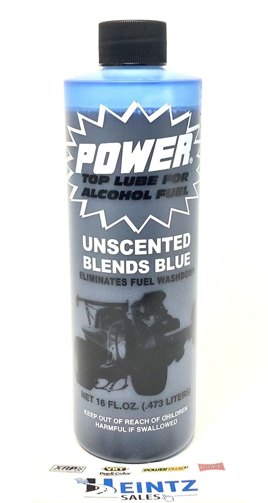 Power Plus UNSCENTED BLUE Lubricant Fuel Additive Alcohol Top Lube - 16 fl oz