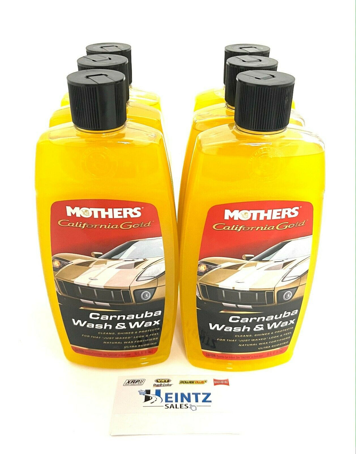 MOTHERS 05676 California Gold Carnauba Wash & Wax 6 PACK - Spot Free - 16 oz.