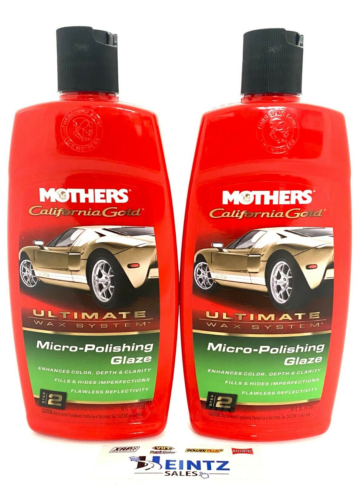MOTHERS 08100 California Gold Micro-Polishing Glaze 2 PACK- 16 oz.