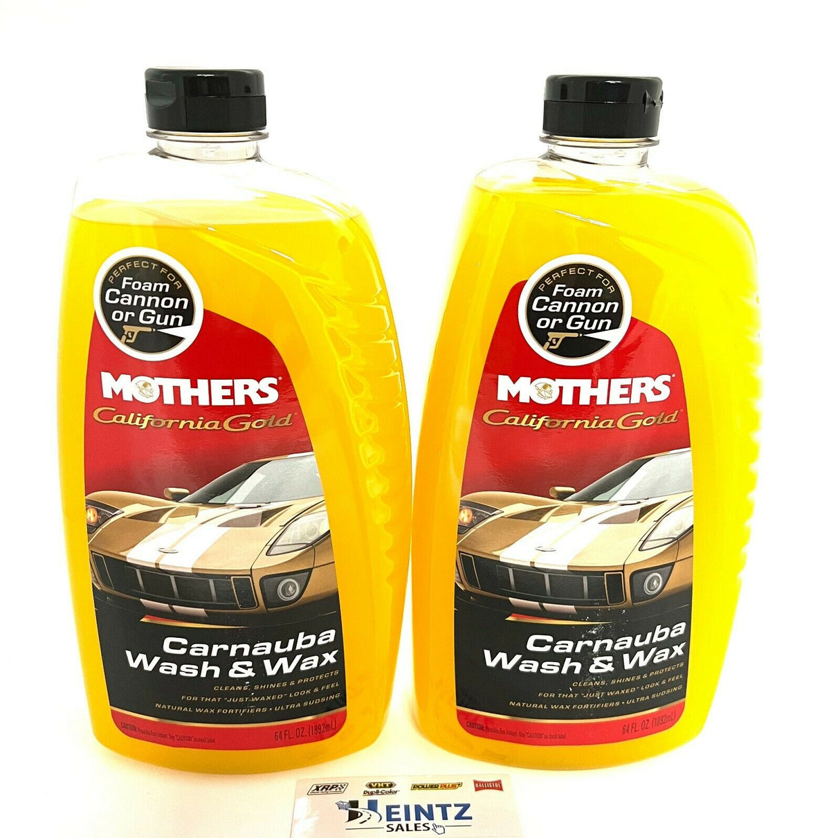 MOTHERS 05674 California Gold Carnauba Wash & Wax 2 PACK - Spot Free - 64 oz.