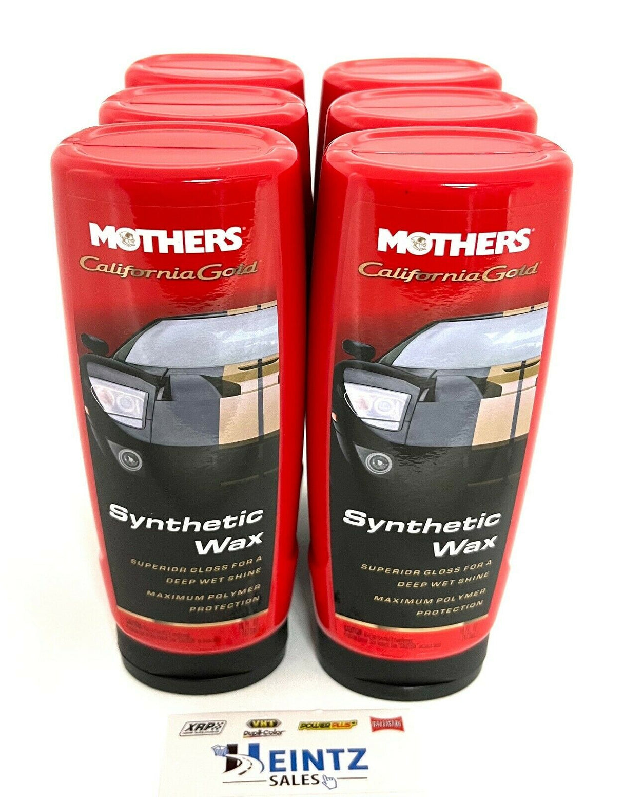 MOTHERS 05716 California Gold Synthetic Wax 6 PACK - Protect - Wet Shine - 16 oz.