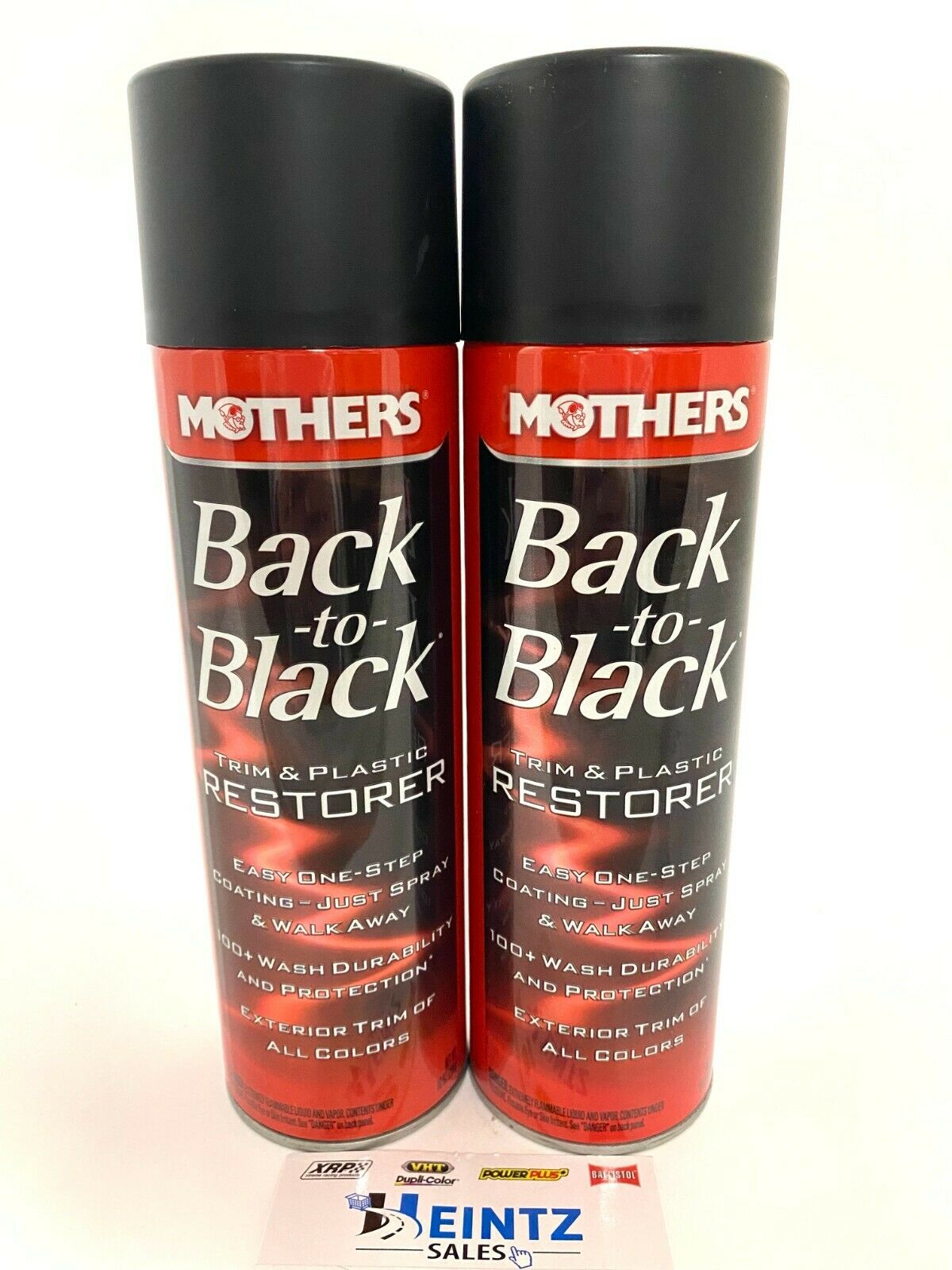 MOTHERS 06110 Back to Black Trim and Plastic Restorer 2 PACK - Rubber & Vinyl - 10 oz.