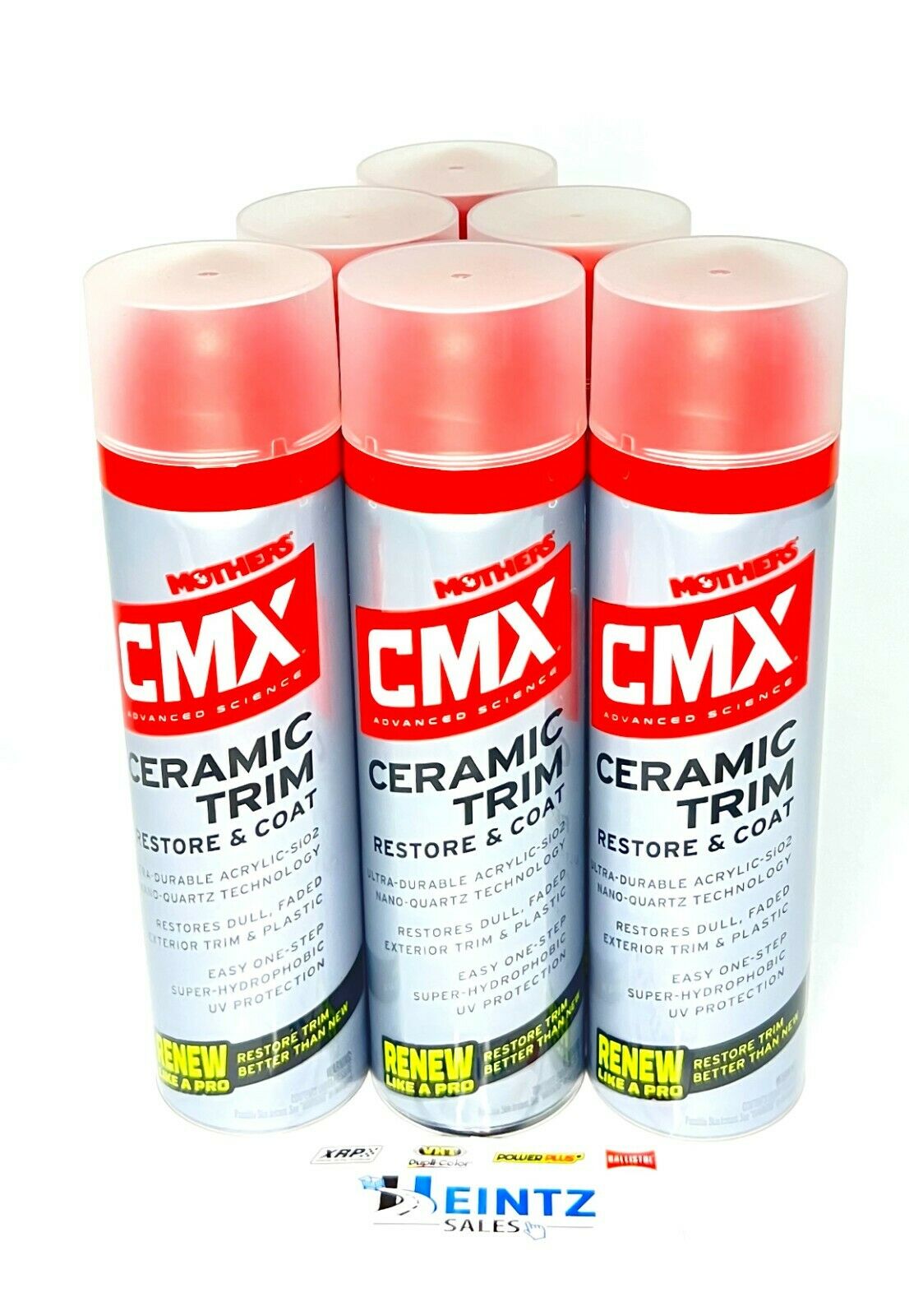 MOTHERS 01300 CMX Ceramic Trim Restore & Coat 6 PACK - Heat Resistant - 6.7 oz.