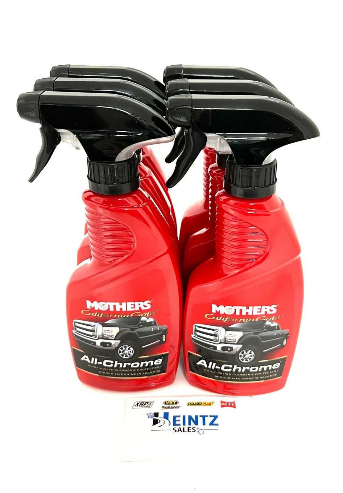 MOTHERS 05222 California Gold 6 PACK - All Chrome - Quick Polish Cleaner- 12 oz.
