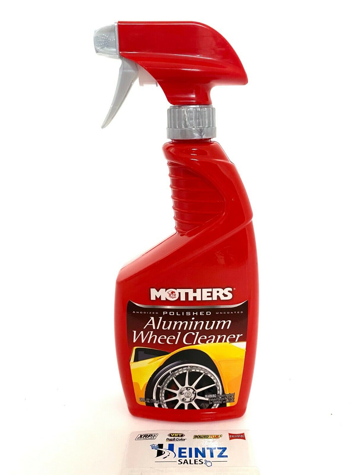 MOTHERS 06024 Polished Aluminum Wheel Cleaner - Dissolves Dust & Grime - 24 oz.