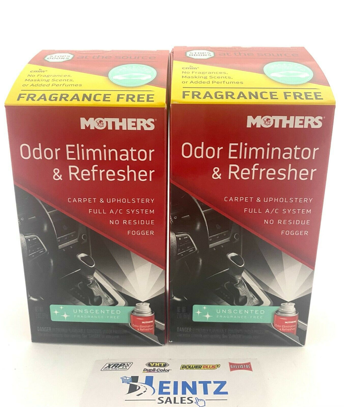 MOTHERS 06810 Odor Eliminator & Refresher 2 PACK - Fragrance Free - Fogger - 2 oz.