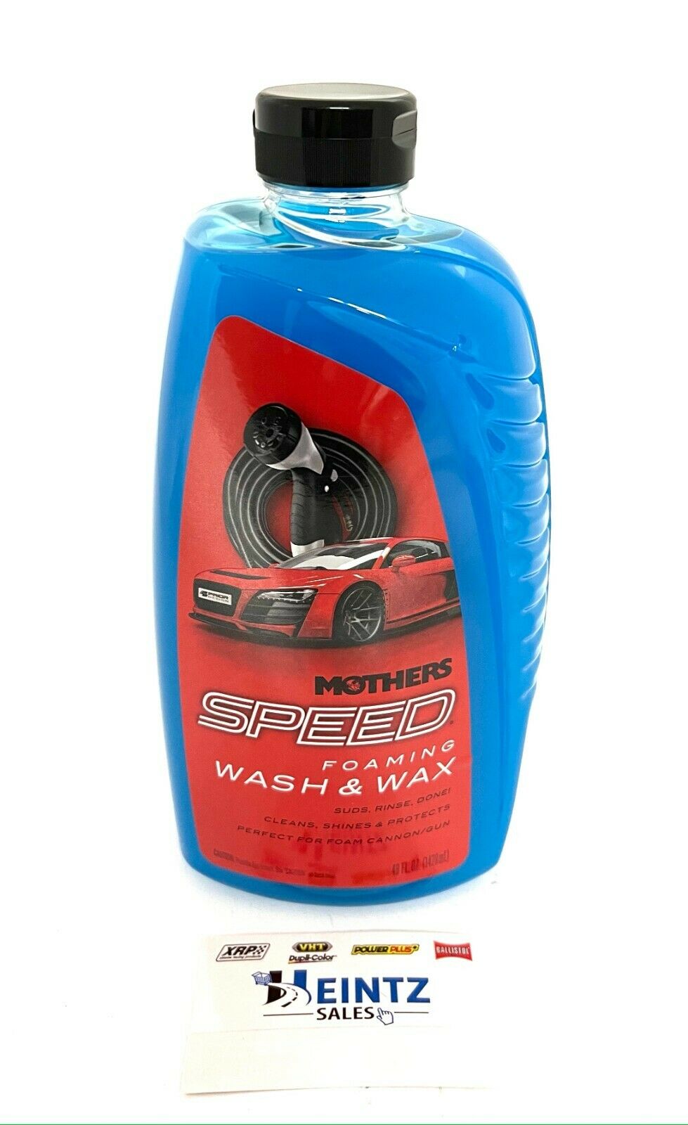 MOTHERS 15648 - Speed Foaming Wash & Wax - Cleans, Shines & Protects - 48 fl. oz.