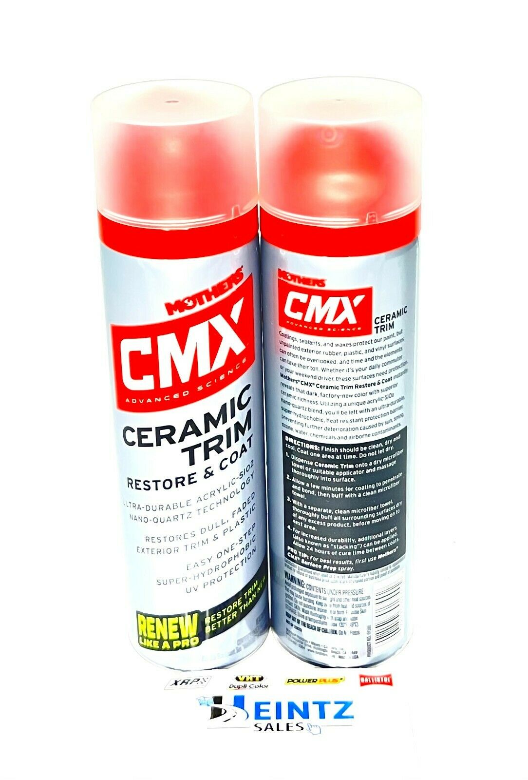 MOTHERS 01300 CMX Ceramic Trim Restore & Coat 2 PACK - Heat Resistant - 6.7 oz.