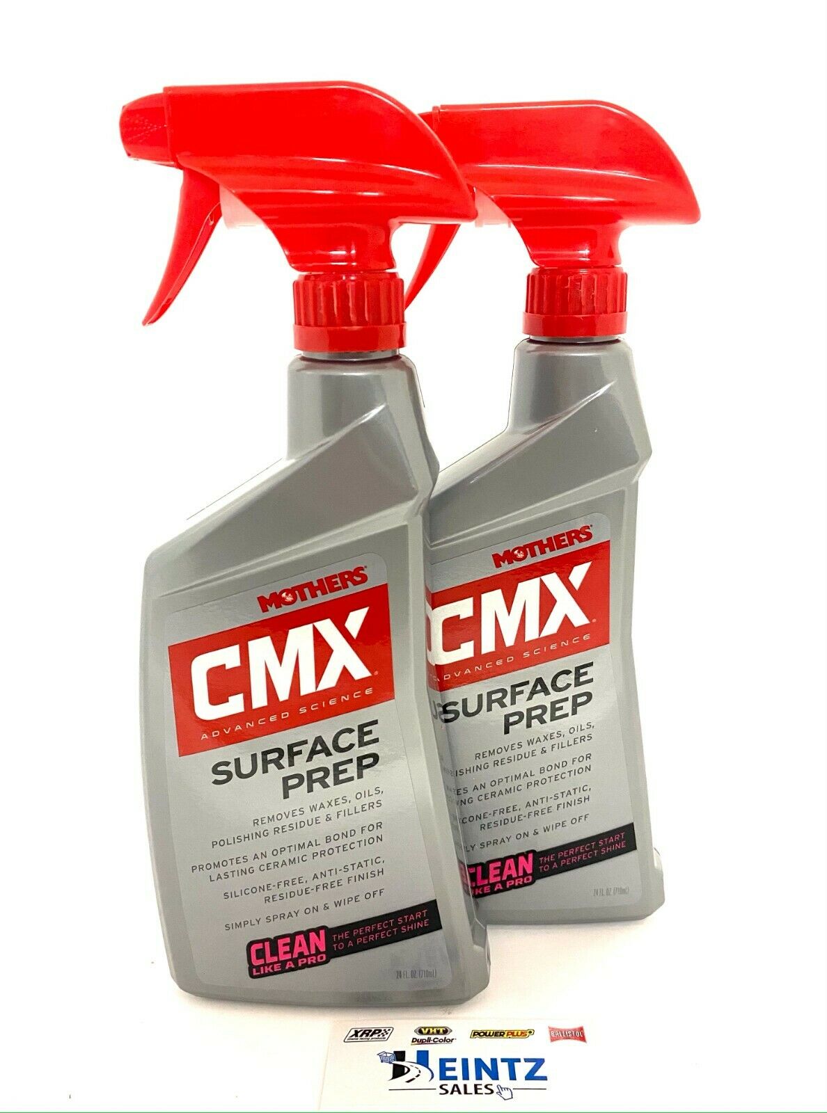 MOTHERS 01224 CMX Surface Prep Spray 2 PACK - Silicone Free - Anti-Static - 24 fl. oz.