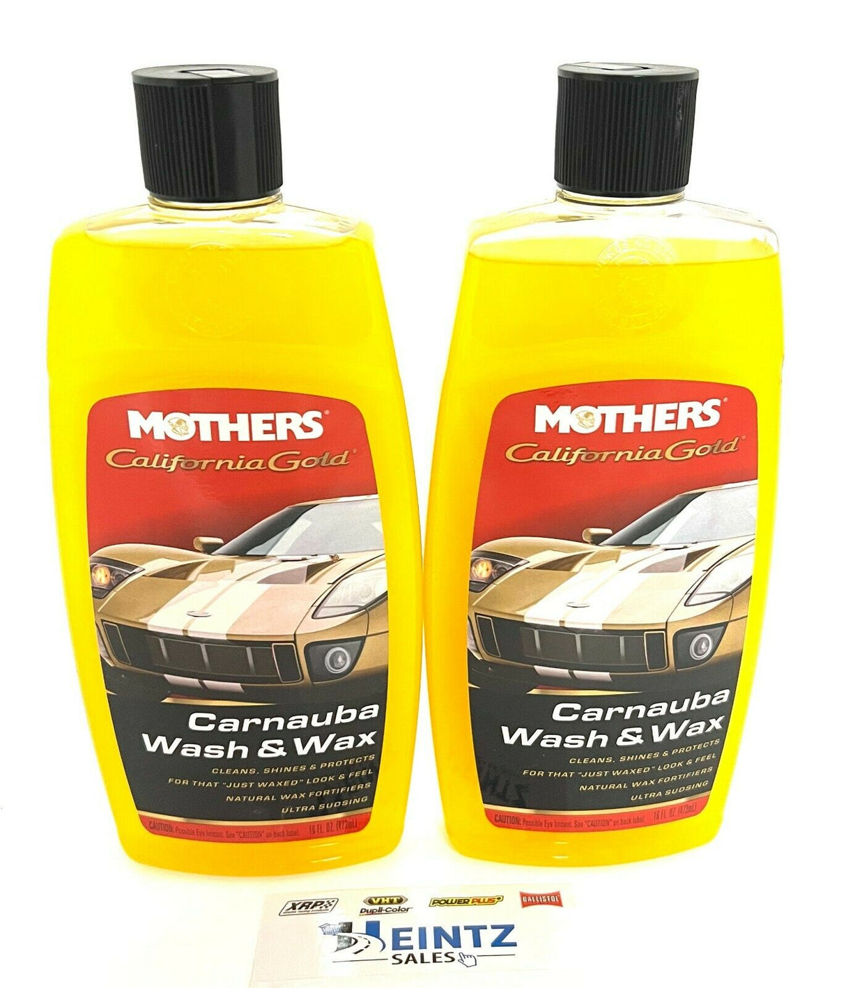 MOTHERS 05676 California Gold Carnauba Wash & Wax 2 PACK- Spot Free - 16 oz.