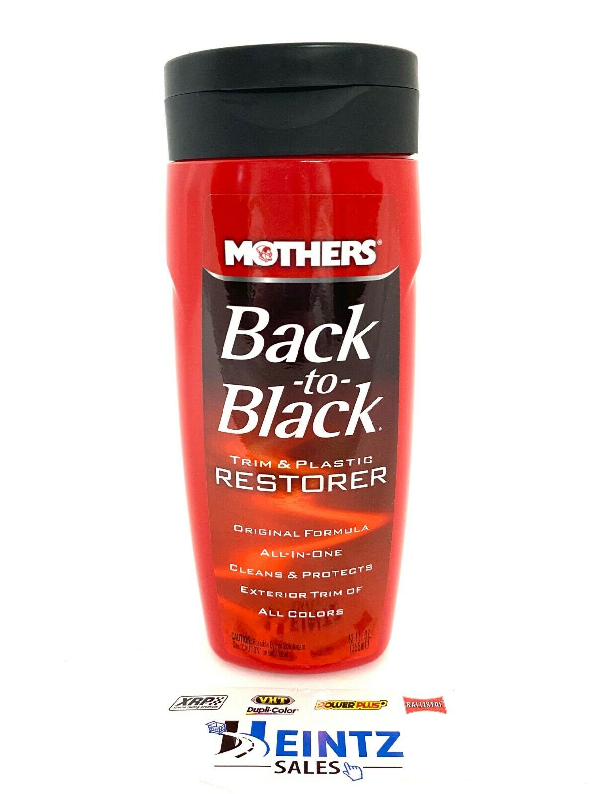 MOTHERS 06112 Back to Black Trim and Plastic Restorer - Rubber & Vinyl - 12 oz.